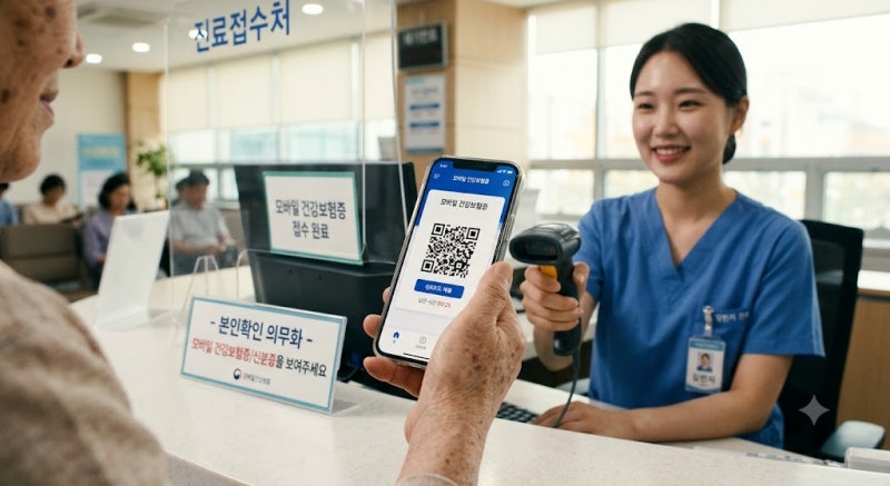 [2026년 최신] 병원 신분증 의무화! 모바일 건강보험증 앱 발급 및 사용법 (1분 완성)