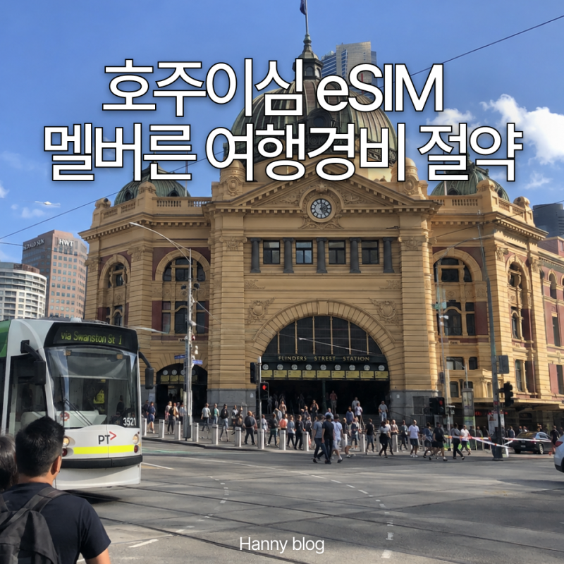 호주이심 유심 로밍 대신 eSIM 멜버른 여행경비 절약 팁