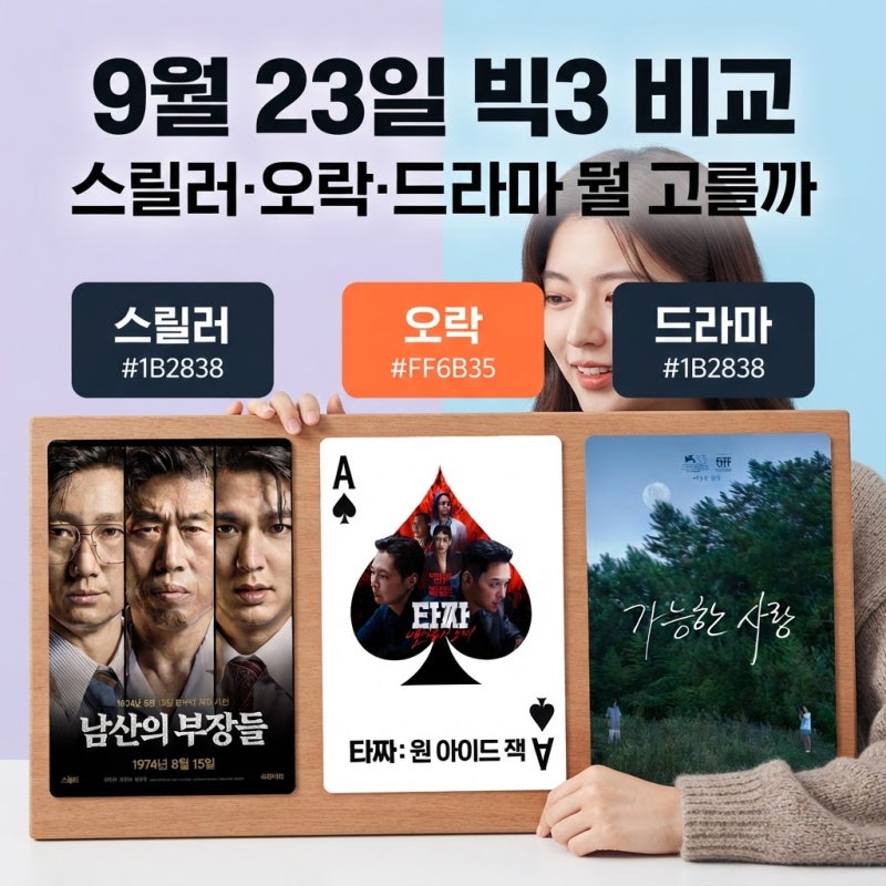 추석 연휴 개봉영화 2026 빅3 총정리, 예매율 1위와 가족 추천작 5편