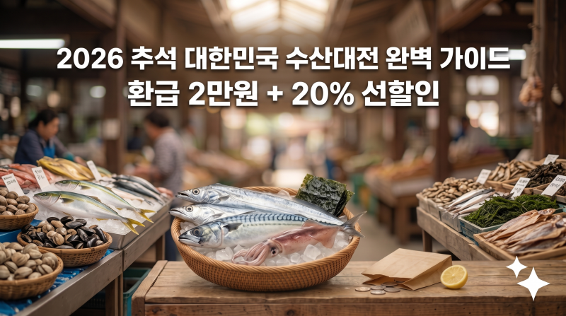 2026 추석 대한민국 수산대전 참여처 & 할인혜택 완벽 가이드