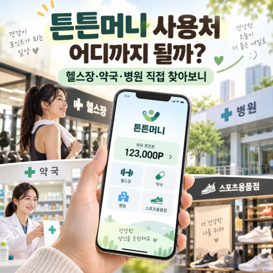 튼튼머니 사용처 어디까지 될까? 헬스장·약국·병원 직접 찾아보니