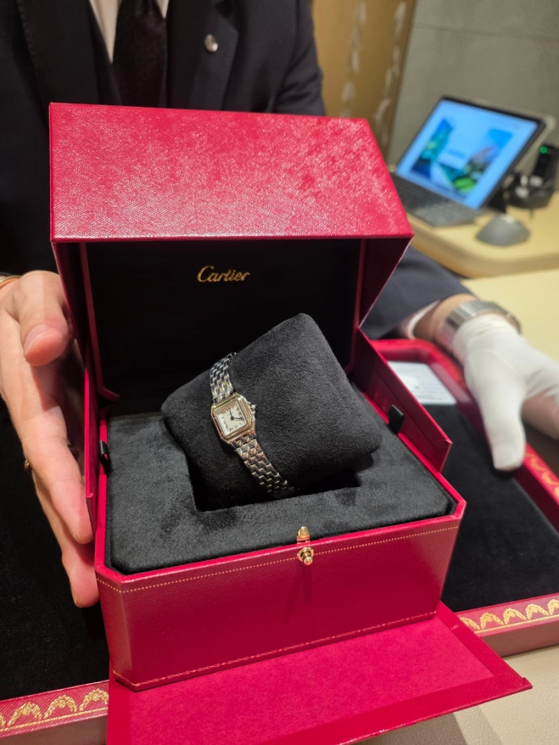 30대 여성 명품 시계 추천::까르띠에 Cartier 팬더 미니 상세 후기(미니vs스몰 차이점, 인상?)