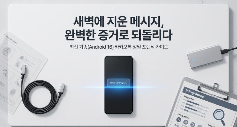 대전 휴대폰 카톡복구, 새벽에 지운 메시지도 증거가 될 수 있습니다