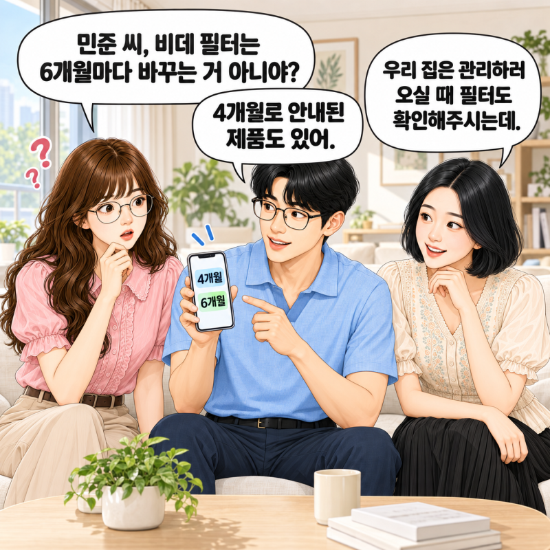 비데 필터 교체주기, 4개월일까 6개월일까?