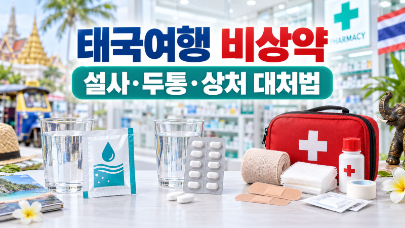 태국여행 비상약｜설사·두통·상처가 생겼을 때 약국 이용법
