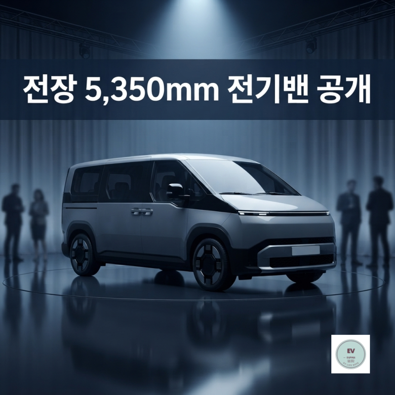 기아 PV7 제원·가격·보조금 총정리 — 전장 5.35m 전기 밴, 2027년 출시