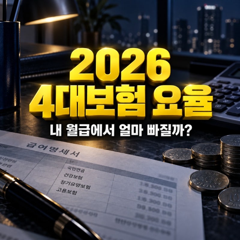 2026 4대보험 요율 총정리, 월급 300만원이면 얼마 빠질까? 실수령액 계산표