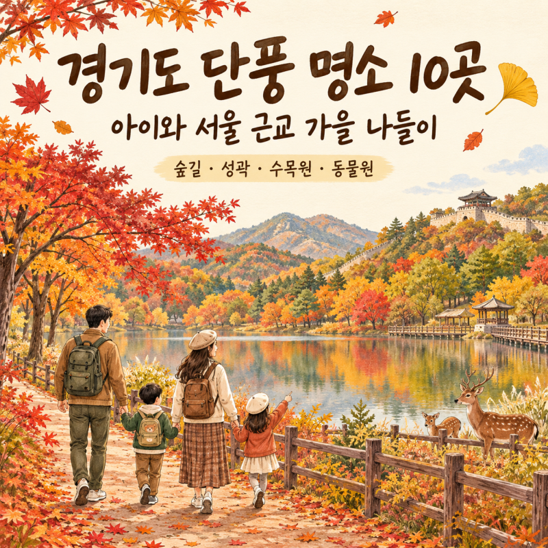 경기도 단풍 명소 10곳｜아이와 서울 근교 가을 나들이