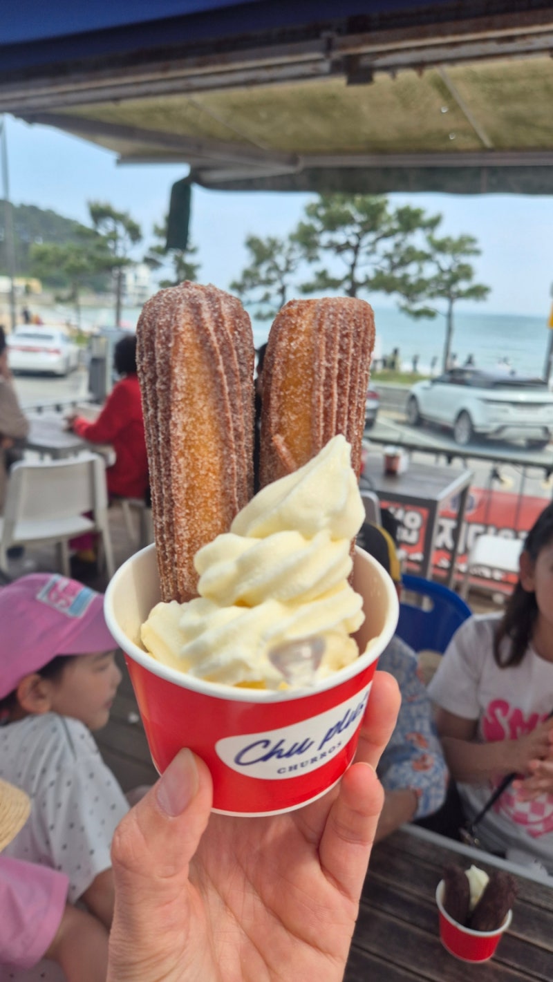부산여행2일차 송정해수욕장- 찹쌀로 만든 오리지널 츄러스 츄플러스
