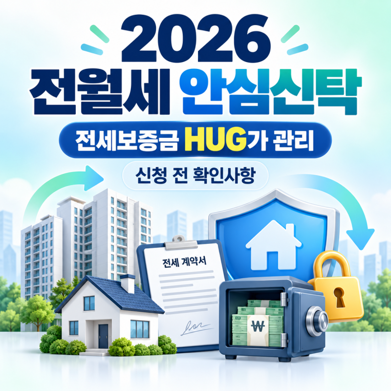 2026 전월세 안심신탁 신청 전 확인사항｜HUG 보증금 반환·전세보증보험 차이