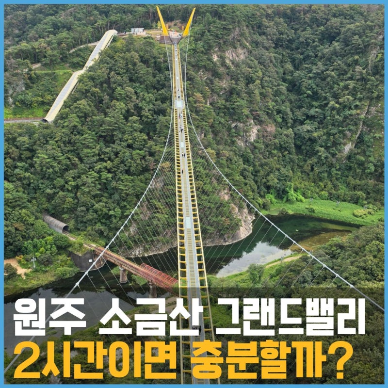 원주 소금산 그랜드밸리 케이블카 출렁다리 후기, 입장료 코스 소요시간