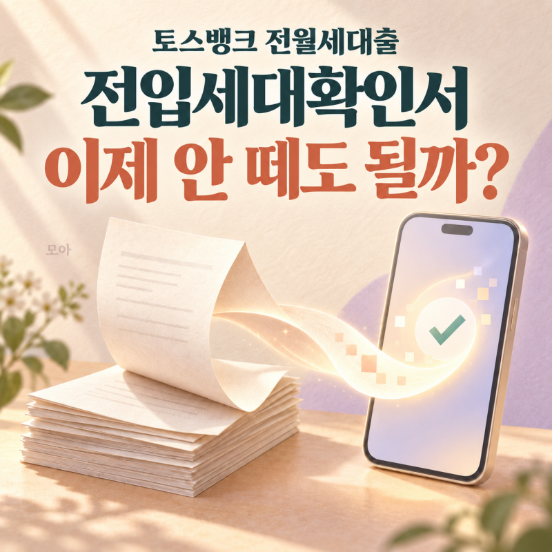 토스 뱅크 전세 대출, 전입세대 확인서 따로 내야 할까｜9월 17일부터 달라진 점