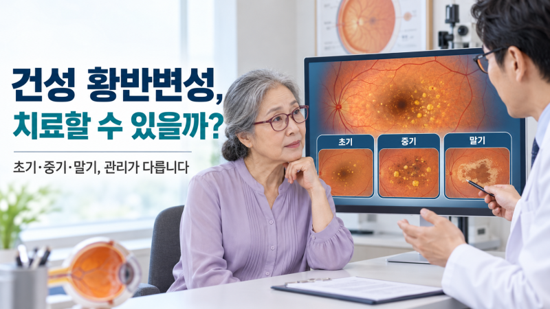 건성 황반변성은 치료할 수 없다는 말, 지금도 맞을까요?