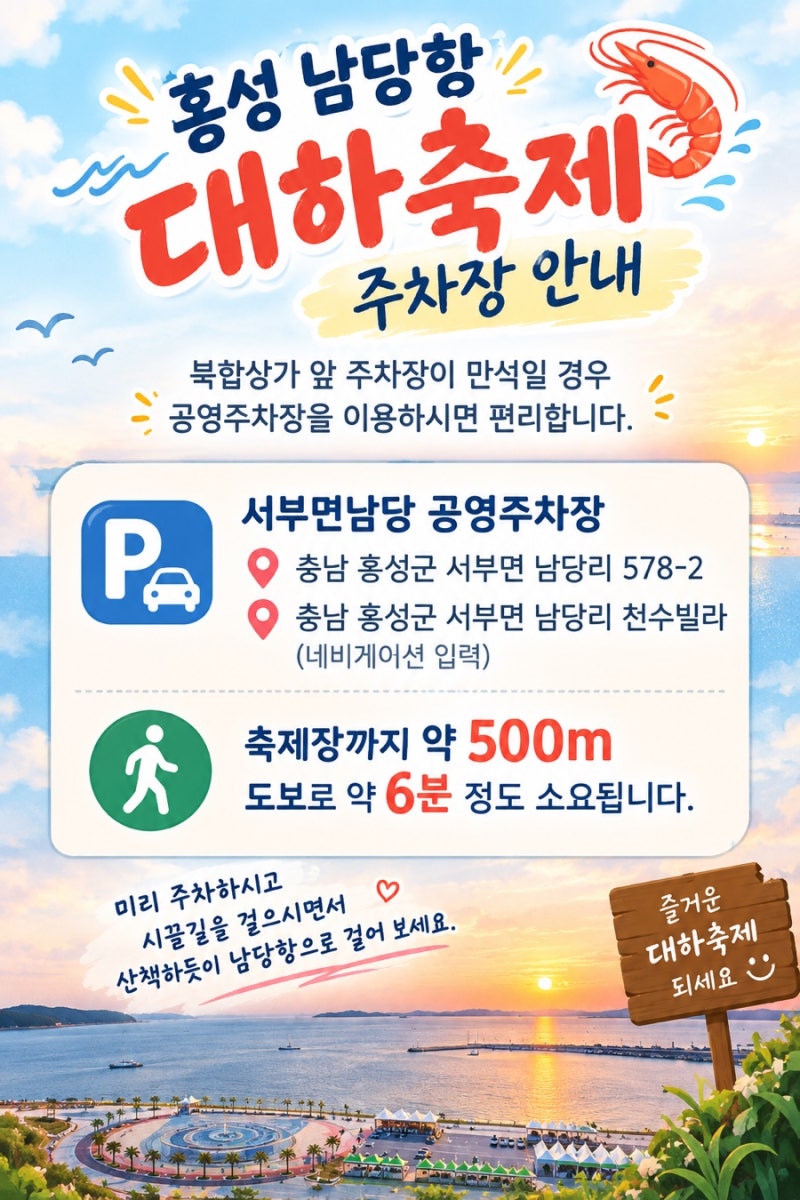 [가을 축제] 제31회 홍성 남당항 대하축제 총정리! 기간, 초대가수, 주소, 꿀팁까지
