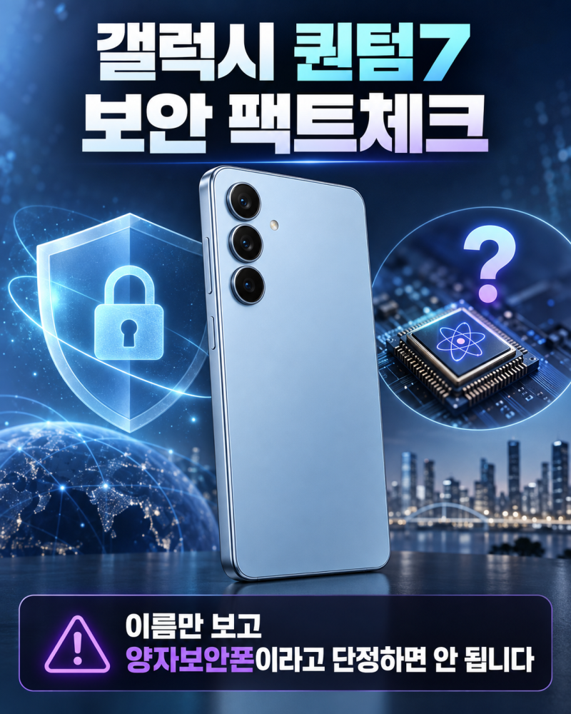 갤럭시 퀀텀7 보안이 특별한 이유? 양자난수 QRNG 원리부터 꼭 알아야 할 사실까지