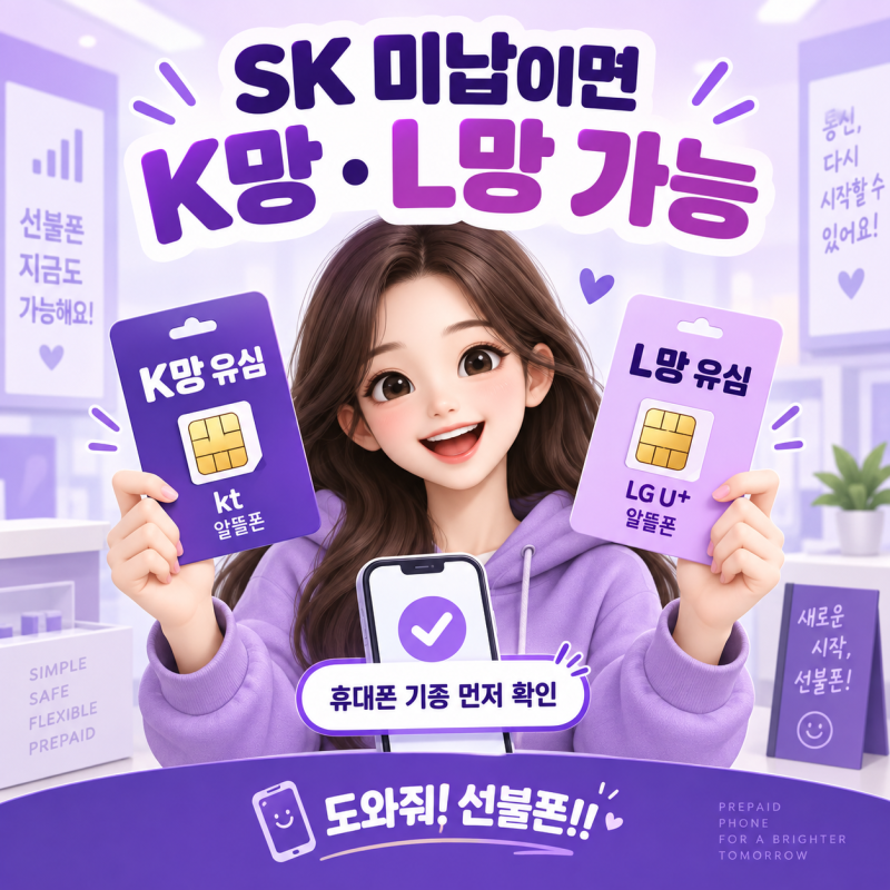 SK 핸드폰 요금 미납 정지됐는데 유심 끼우면 되는 건가요?