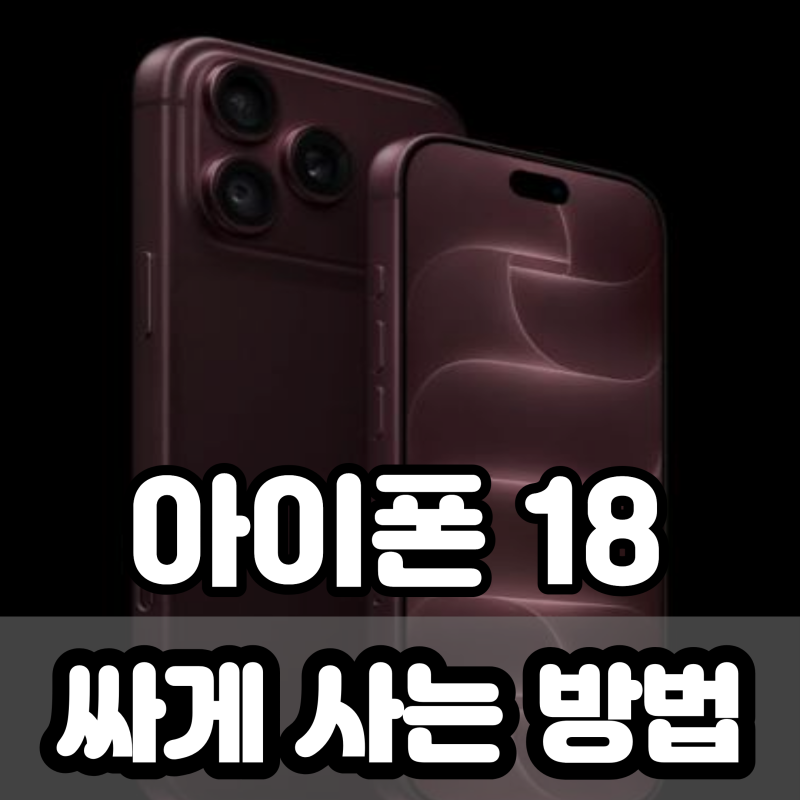 아이폰 18 싸게 사는 방법