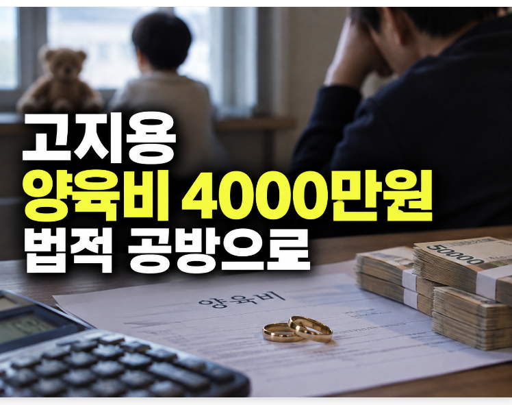 고지용 양육비 미지급 논란 인정: 허양임 법적 공방과 4000만원 쟁점 총정리