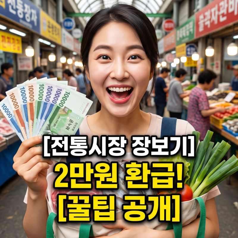 서울 전통시장 온누리상품권 환급 행사 완벽 정리: 지급 기준, 참여 시장 목록, 주말 수령 후....