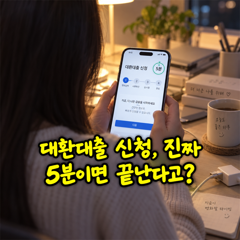 신용대출 대환대출 인프라, 4단계면 끝난다고요