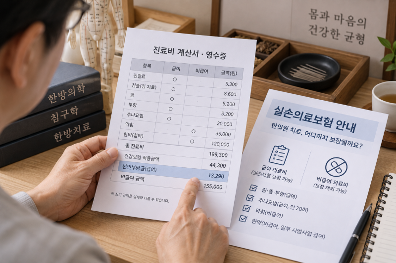 한의원·한방병원 실손보험 청구될까? 침·추나·한약 어디까지 될까?