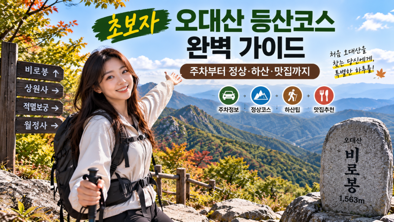 초보자 오대산 등산코스 완벽 가이드｜주차부터 정상·하산·맛집까지