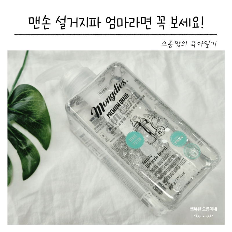 아기주방세제 추천 신생아부터 쓴 몽디에스 젖병세정제 후기