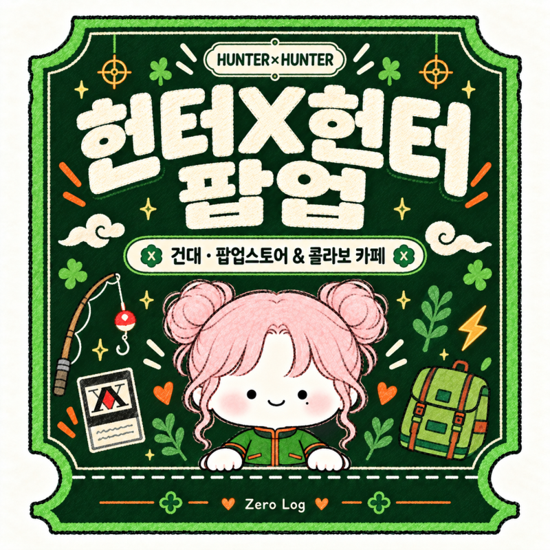 헌터X헌터 팝업 건대 일정·예약 총정리｜팝업스토어와 콜라보 카페 이용 방법