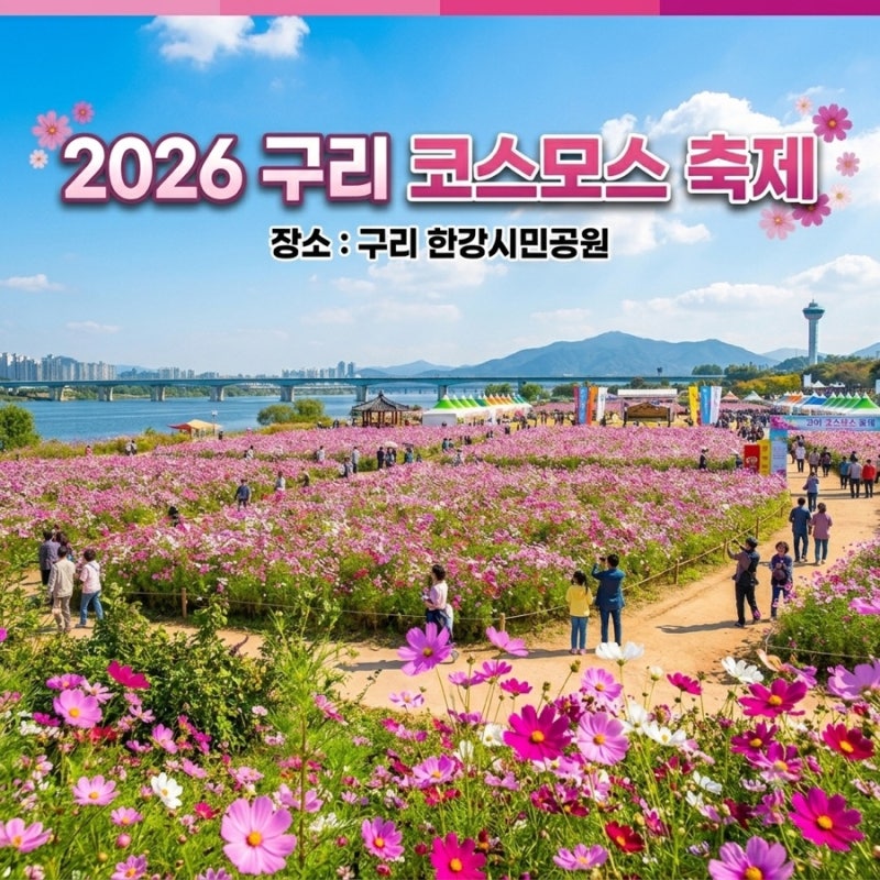 [2026 구리 코스모스축제] 10월 9일~11일 일정 주차 및 교통편 아이와 가볼만한곳