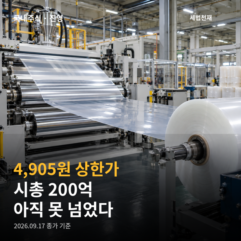 진영 주가 29.93% 상한가, 그런데 시총 200억은 아직 못 넘었다