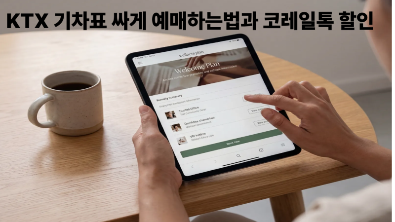 KTX 기차표 싸게 예매하는법과 코레일톡 할인 꿀팁