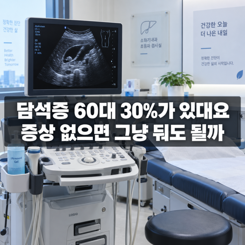 담석증 — 60대 30%가 갖고 있다는데, 증상 없으면 그냥 둬도 될까