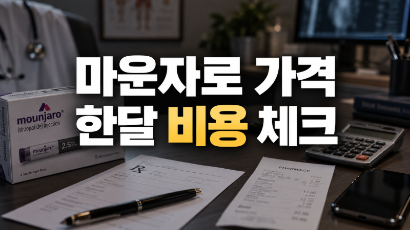 마운자로 한달 비용 얼마일까? 2.5·5·7.5·10mg 가격 확인 포인트