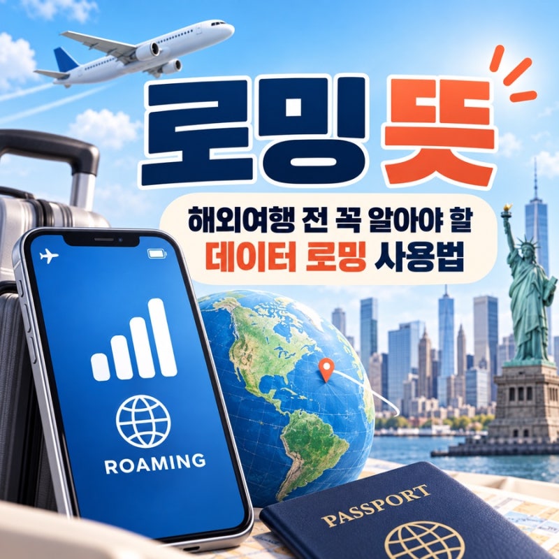 로밍 뜻 해외여행 전 꼭 알아야 할 데이터 로밍 사용법