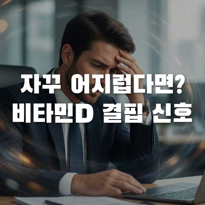 자꾸 어지럽고 머리 아픈 이유, 혹시 비타민D 결핍 증상일까?