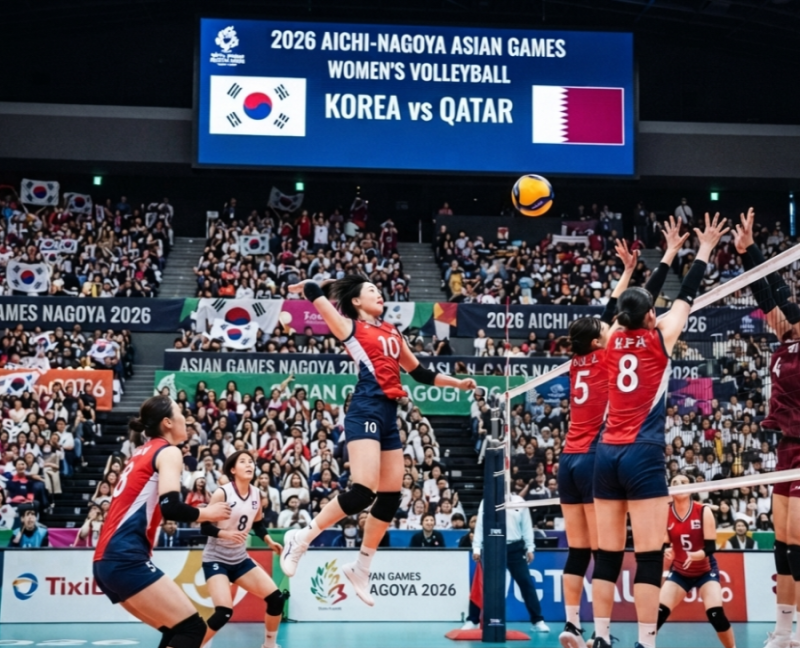 2026 아이치 나고야 아시안게임 여자배구 일정, 대한민국 대표팀 명단 및 경기 결과