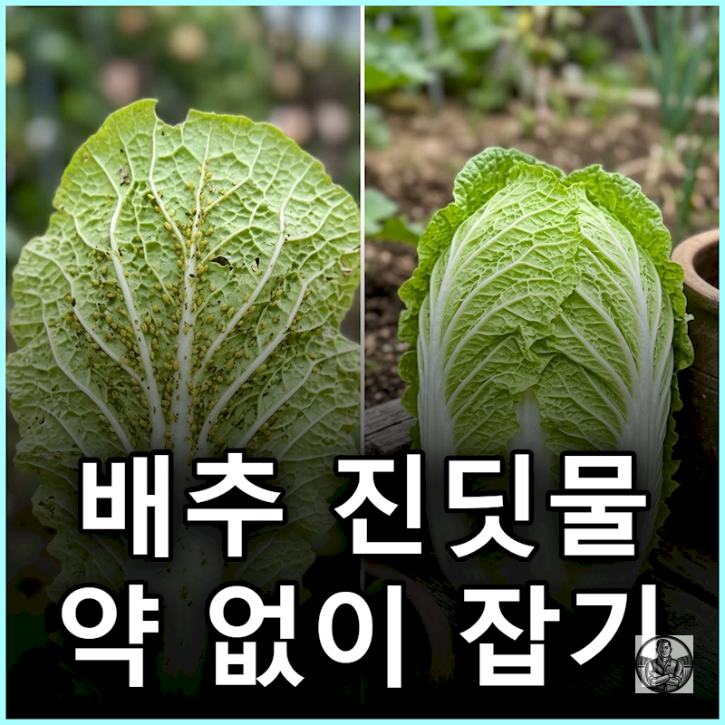 "약부터 뿌리면 다 망칩니다" 김장배추 잎 뒷면 진딧물 천연 방제법