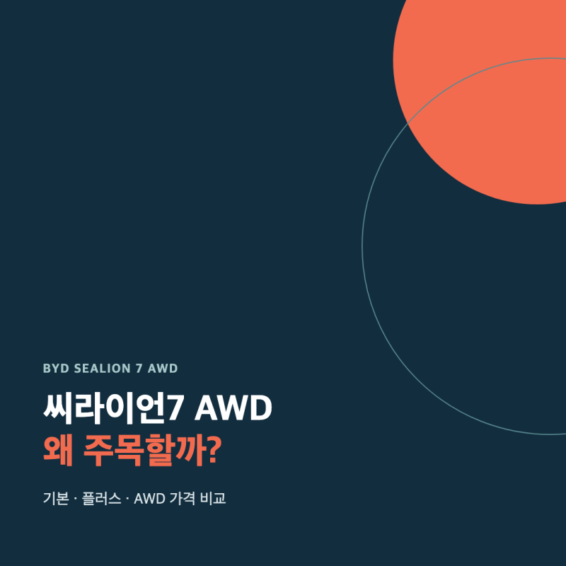 BYD 씨라이언7 AWD, 구매 전 꼭 봐야 할 5가지