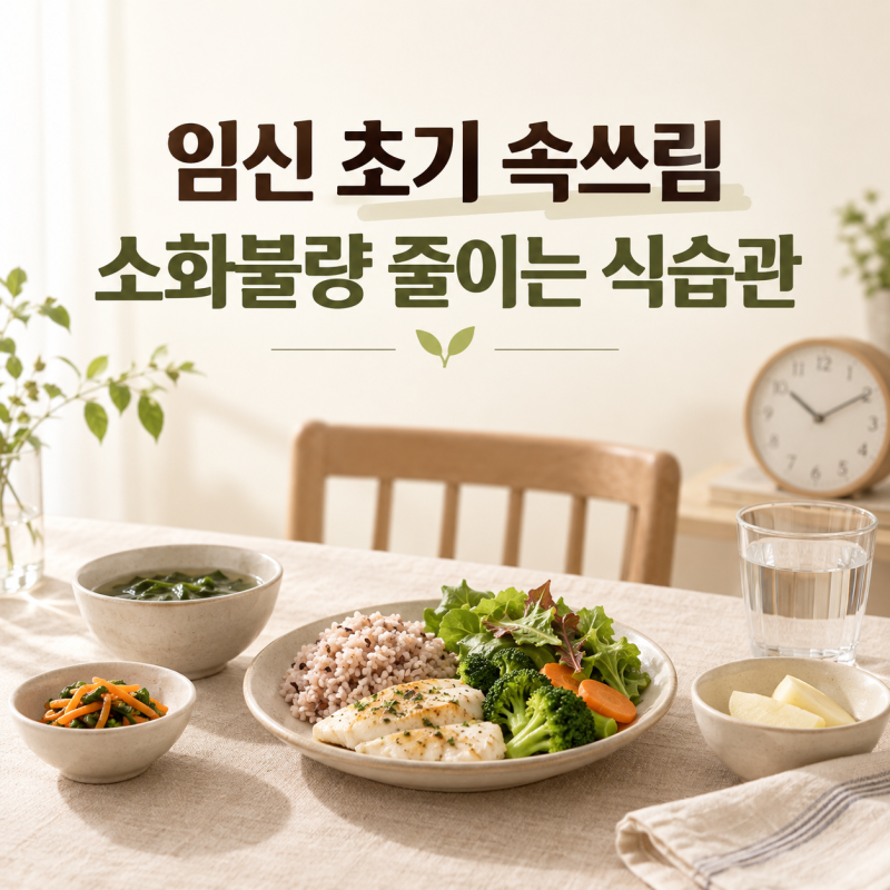 임신 초기 속쓰림 소화불량 원인｜증상 완화하는 식습관과 주의사항