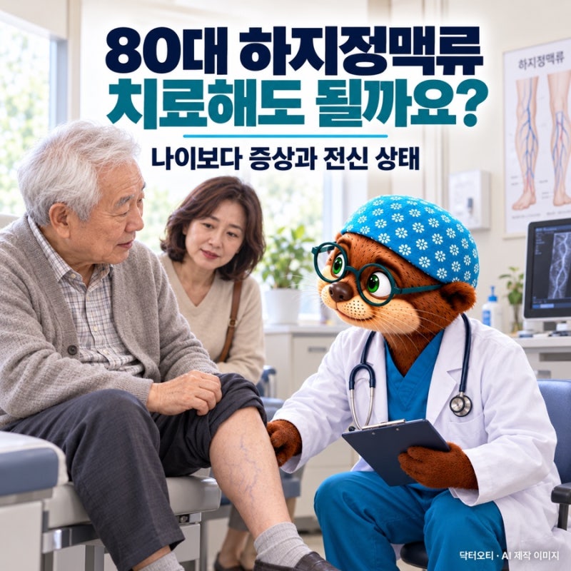80대 하지정맥류, 치료해도 될까요? 나이보다 먼저 확인할 기준