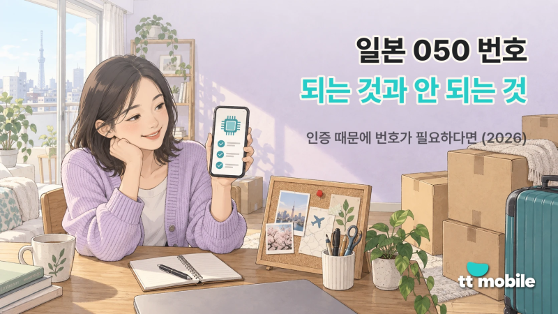 일본 050 번호로 할 수 있는 것과 안 되는 것 2026 — 인증 때문에 번호가 필요하다면