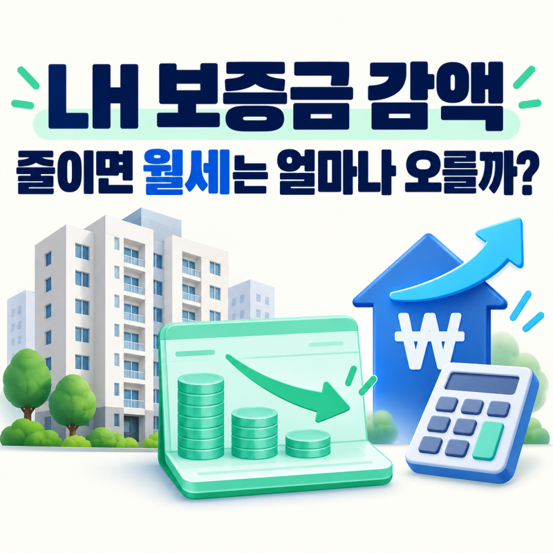 LH 보증금 감액, 줄이면 월세는 얼마나 오를까?