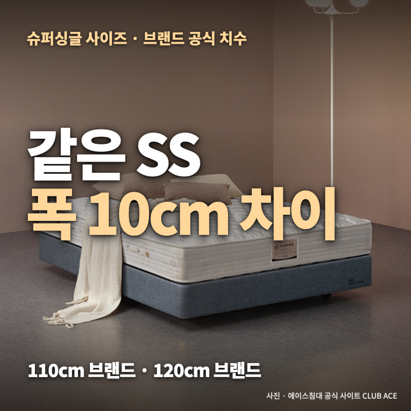 슈퍼싱글 사이즈 cm 총정리 — 매트리스·침대 프레임, 에이스·시몬스·템퍼·이케아 비교