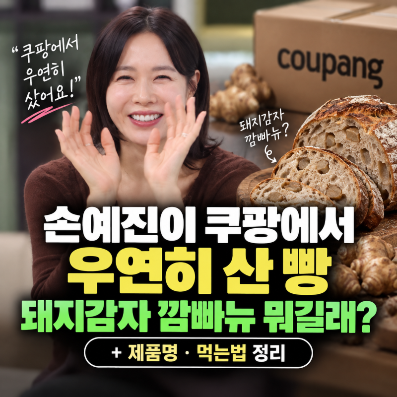 손예진이 쿠팡에서 우연히 샀다는 빵…돼지감자 깜빠뉴 뭐길래?(+제품명·먹는법 정리)