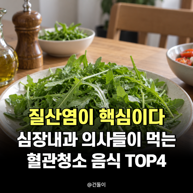 "질산염이 핵심이다.." 심장내과 의사들이 먹는 혈관청소 음식 TOP4
