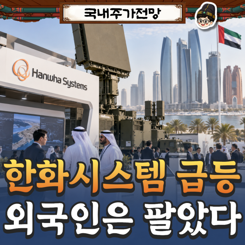 한화시스템 주가 전망 "장중 10% 급등" UAE서 무슨 일이?