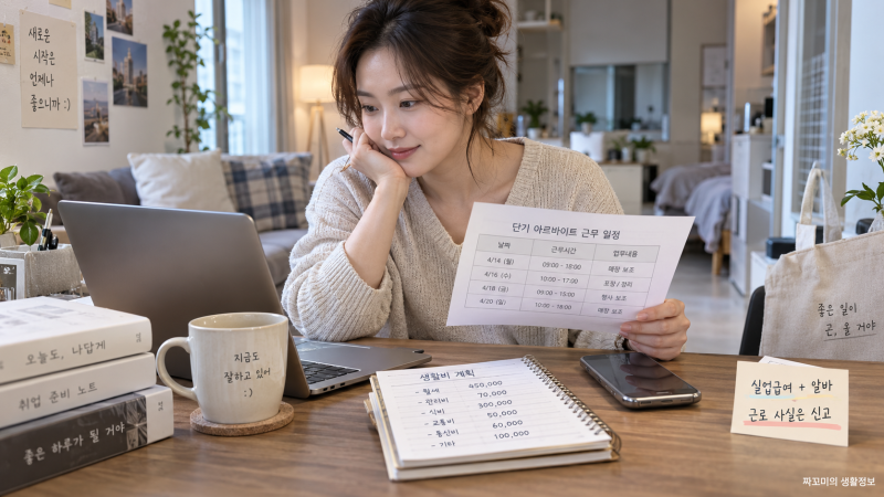 실업급여 받는 중 알바해도 될까? 하루 알바·부업 신고방법