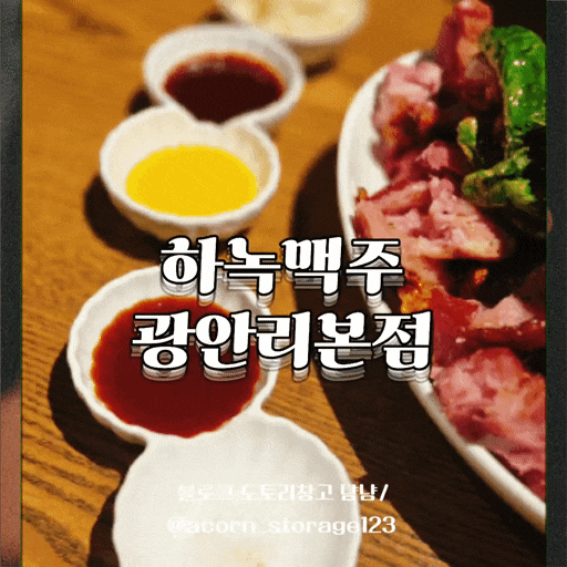 [부산광안리맛집추천 술집추천,맥주집]하녹맥주 광안리본점