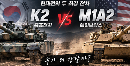K2 흑표전차 vs 미국 M1A2 에이브럼스, 누가 더 강할까?