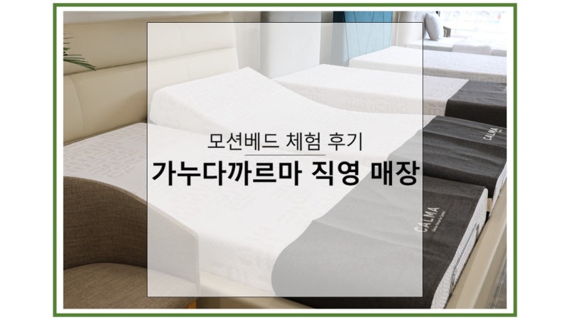 가누다까르마 본사 직영매장 가누다베개 까르마매트리스 모션베드 체험 후기